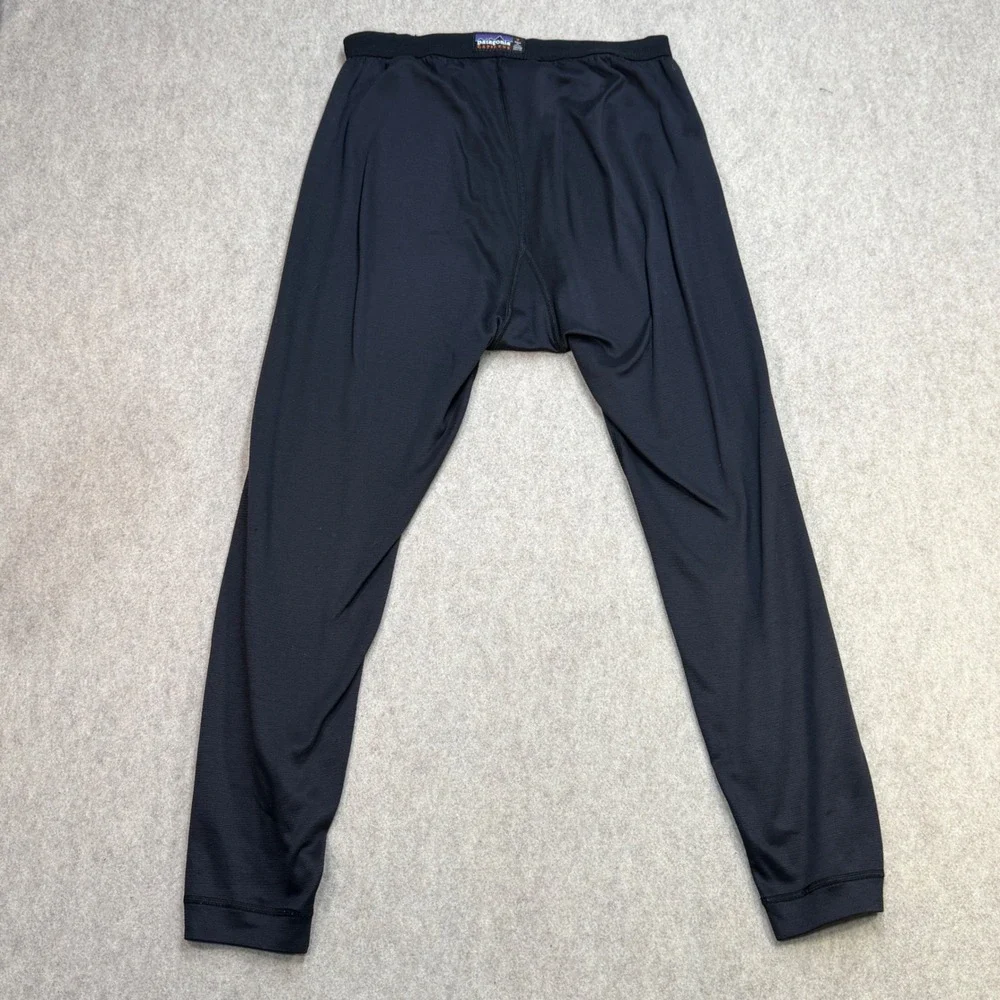 Vintage Patagonia Capilene Base Layer Pants Mens M Black Gorpcore Outdoors USA